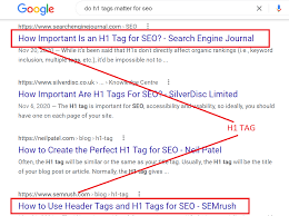 google seo h1