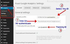 yoast google analytics